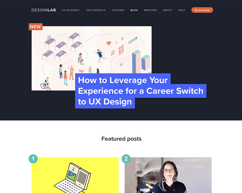 Designlab blog screenshot